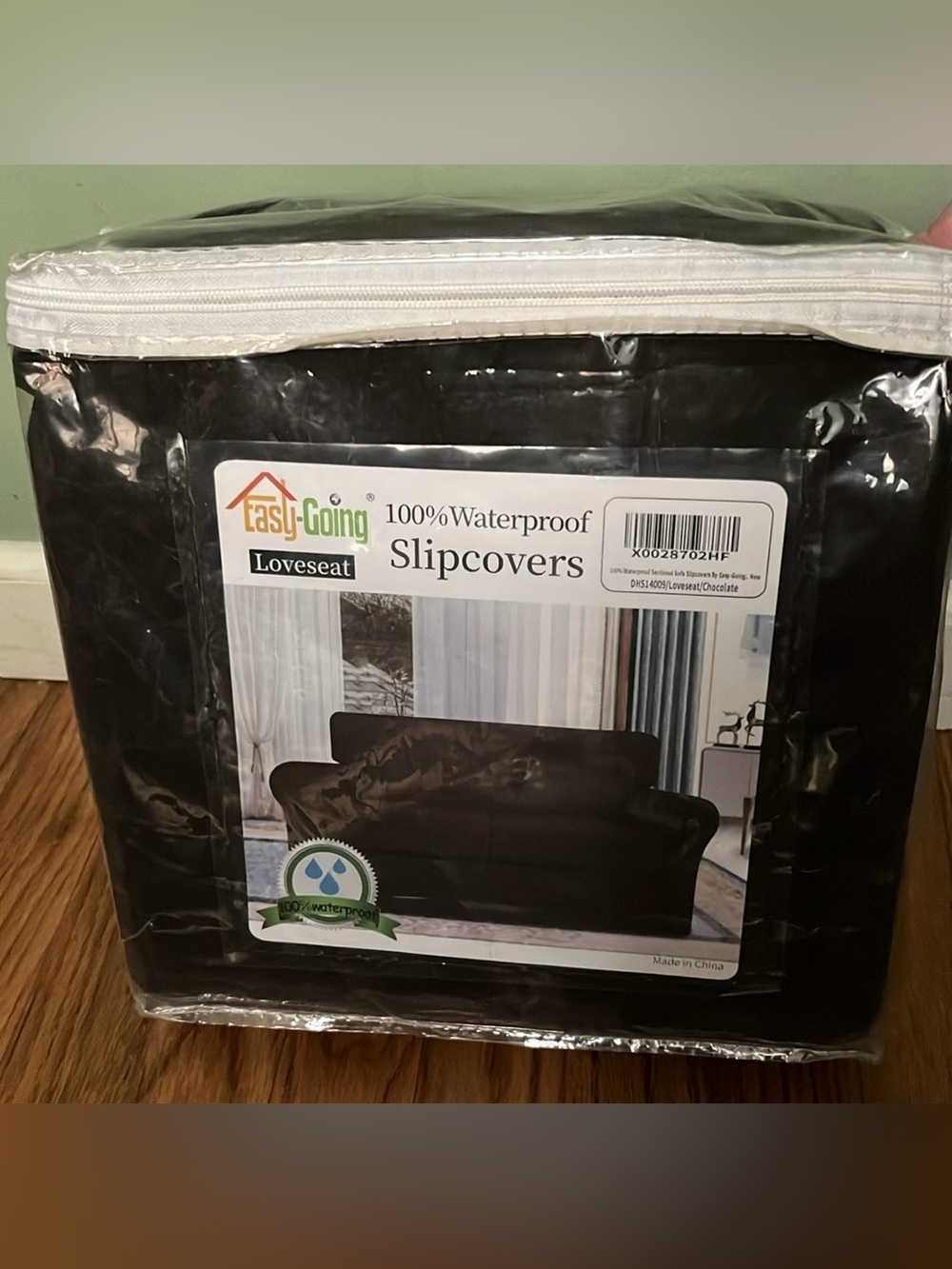 Easy-Going 100% Waterproof Chocolate Loveseat Slipcovers